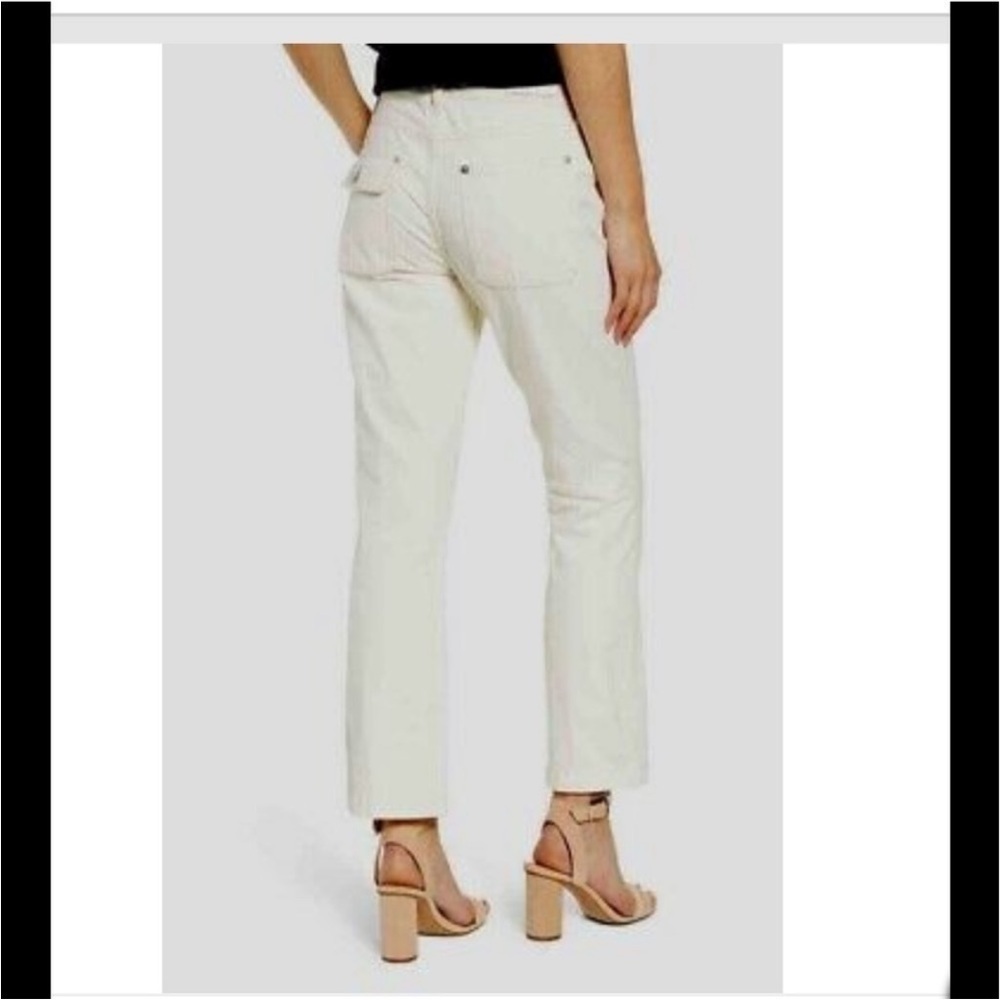 Current Elliot Cropped Boot Cut Front Patched Pockets Jeans in Wash Out Size 31 - Picture 3 of 10